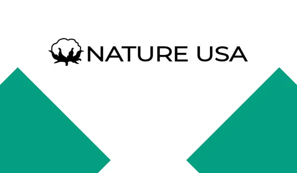2. the logo of nature usa as an organic clothing manufacturers