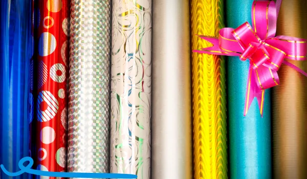 3. the wrap on wrapping paper…literally