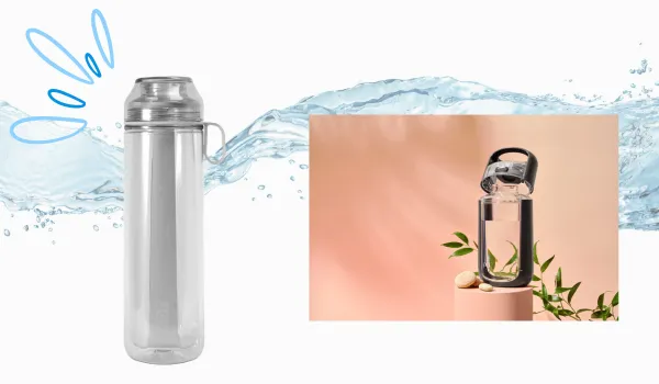 5. kor delta bpa free clear reusable water bottle