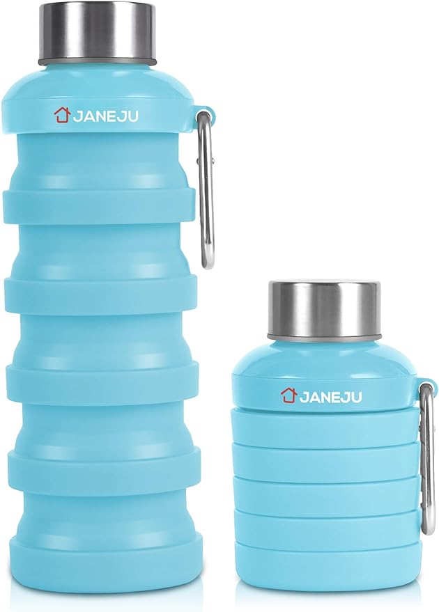 jane ju portable lightweight foldable water bottle
