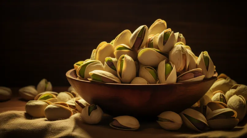 a bowl of pistachio shells 1